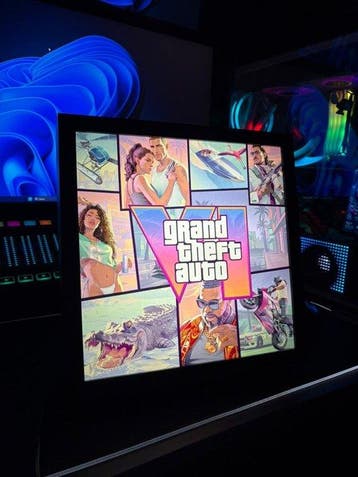Rockstar Games - Grand Theft Auto - Lightbox artigianale