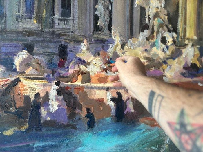 GREG (1970, Spain) - La Fontana di Trevi - XL - No Reserve, Antiquités & Art, Art | Objets design