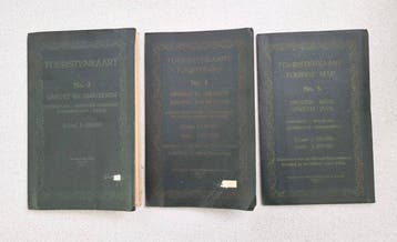 Anoniem - 3 old tourist maps from the Dutch East Indies -