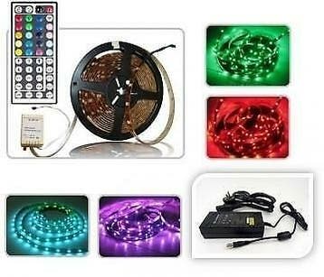 LED strip RGB 5-meter Plug & play 24V - dimbaar, Verzenden, Nieuw