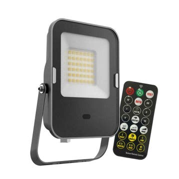 LED Bouwlamp 30 Watt met sensor incl. afstandsbediening, Verzenden, Nieuw, Minder dan 50 watt, Lamp met armatuur