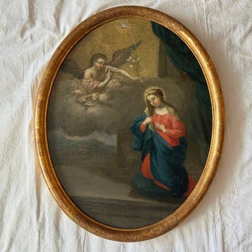 Italian school (XVIII) - Verkündigung des Herrn, Antiek en Kunst