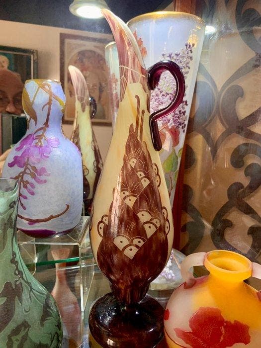 Le Verre Français, Verreries Schneider - Vaas - Glas -, Antiquités & Art, Antiquités | Verre & Cristal