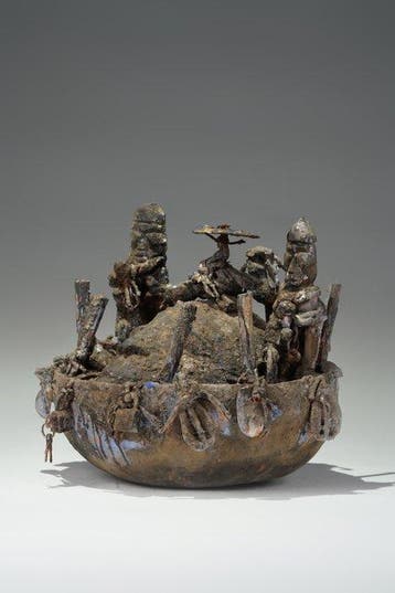 Een houten beeld - Fon - Benin (Zonder minimumprijs), Antiek en Kunst