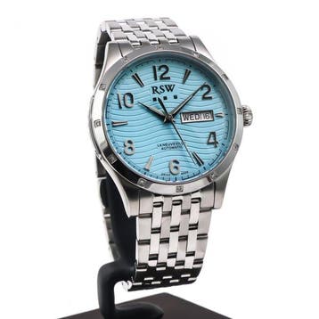 RSW - La Neuveville New Model - RSWA167-SS-D-9A - Sans prix, Handtassen en Accessoires, Horloges | Heren, Nieuw