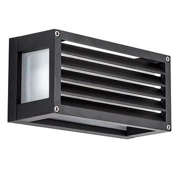 Wandverlichting modern Bars Muurlamp Zwart Buitenverlichting, Tuin en Terras, Verzenden, Minder dan 50 watt, Wandlamp, Nieuw
