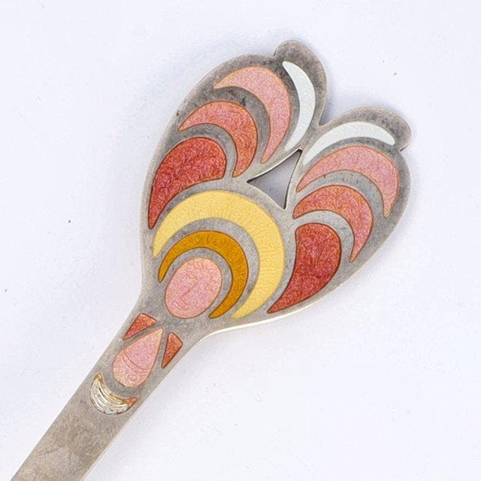 Anton Michelsen - Gelegenheidslepel (1972) - Lepel - .925, Antiquités & Art, Antiquités | Argent & Or