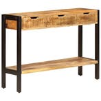 vidaXL Dressoir met 3 lades 110x35x75 cm massief mangohout, Verzenden