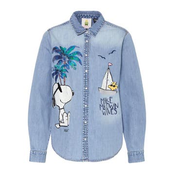 Princess goes Hollywood • denim Snoopy blouse • 36, Verzenden