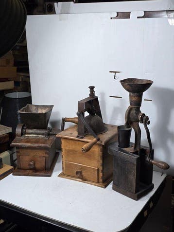 Macine Rurali - Koffiemolen (3) - Hout, Metaal - Macina, Antiek en Kunst