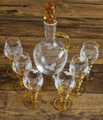 Theresienthal - Drinkset (7) - In traditionele Römer-stijl -, Antiek en Kunst