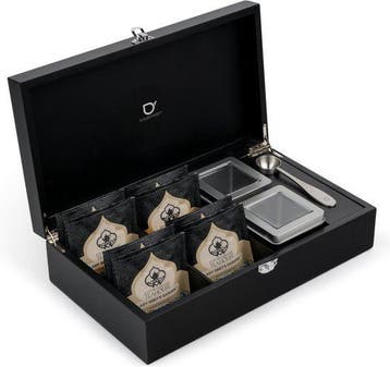 Bredemeijer Theedoos 4-vaks + 2 theeblikken — gebruikt, Verzenden, Nieuw