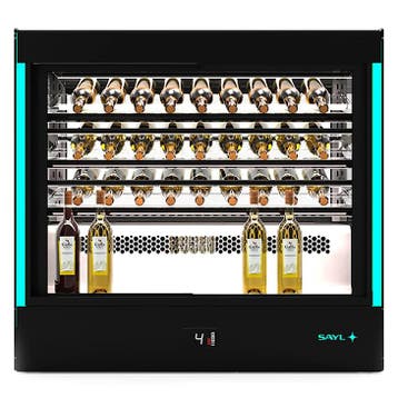 Wijnkoelvitrine | PAK | 40x 75cl | Zwart | +2°C/+6°C |, Verzenden, Nieuw in verpakking