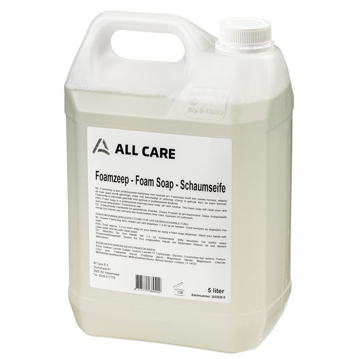 Handzeep | 5L | Foam | Neutrale Geur | PH-Neutraal All Care, Articles professionnels, Horeca | Équipement de cuisine, Envoi