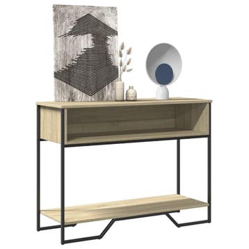 vidaXL Wandtafel 100x35x74,5 cm bewerkt hout sonoma, Verzenden, Nieuw