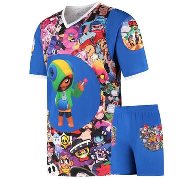Kingdo Brawl Stars Shirt en Broekje - Voetbaltenue -, Sport en Fitness, Voetbal, Verzenden, Nieuw, Bal