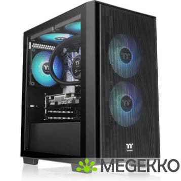 Thermaltake Versa H16 TG ARGB Micro Tower Zwart, Verzenden, Nieuw