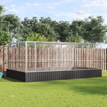 vidaXL Volière met verlengstuk 518x307x212 m staal, Verzenden