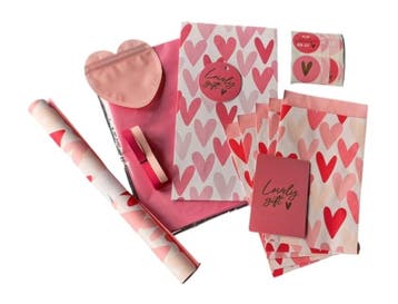 valentijns pakket - cadeauverpakking - inpakpapier - cade..., Diversen, Cadeaupapier, Verzenden, Nieuw