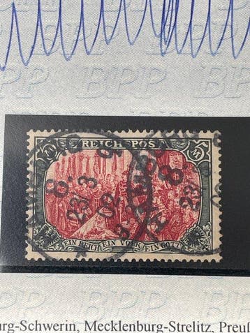 Empire allemand 1900 - N°66 II pf1 avec Attestation