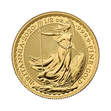Gouden Britannia munt 1/2 troy ounce