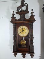 Horloge murale - Antique Bois, Verre - 1930-1940 - Horloge, Antiquités & Art, Antiquités | Horloges