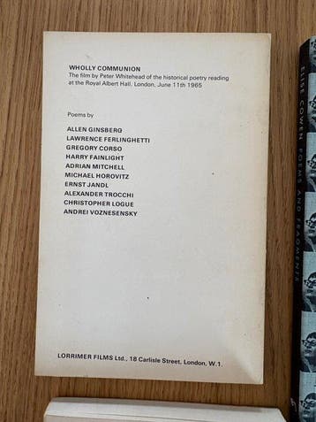 Allen Ginsberg, Patti Smith, Lawrence Ferlinghetti, Elise