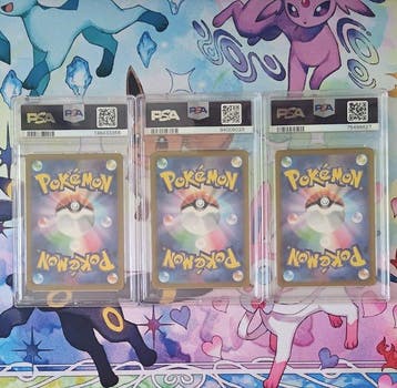 Pokémon - 3 Graded card - Suicune, Raikou, Entei - PSA, Nieuw