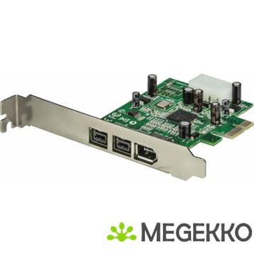 StarTech.com 3-poort 2b 1a 1394 PCI Express FireWire, Verzenden, Nieuw