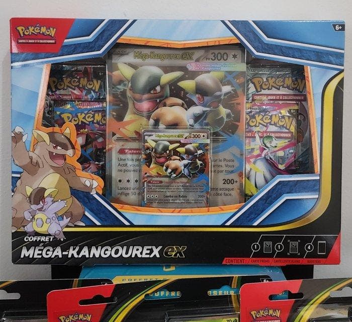 Pokémon - 4 Box - Coffret Méga-Kangourex ex, Hobby & Loisirs créatifs, Jeux de cartes à collectionner | Pokémon
