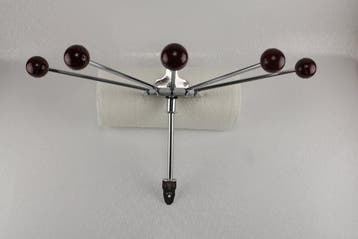 Serjac - Kapstok - Verchroomd - Sputnik burgundy-bruin