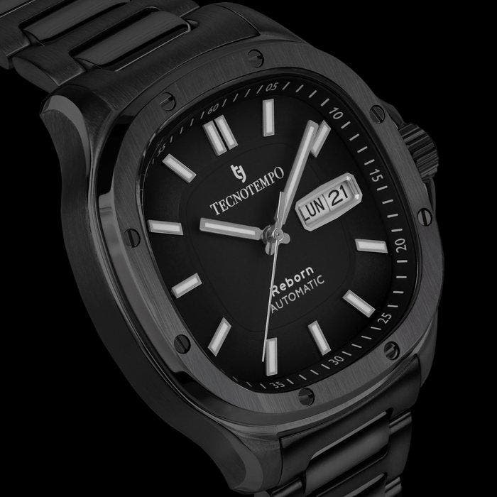 Tecnotempo - Automatic - Reborn - All black - Zonder, Bijoux, Sacs & Beauté, Montres | Hommes