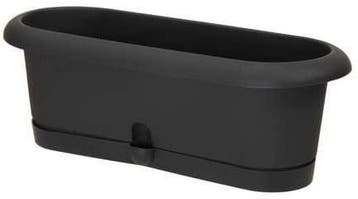 Bloembak tray Antraciet 40x16 cm