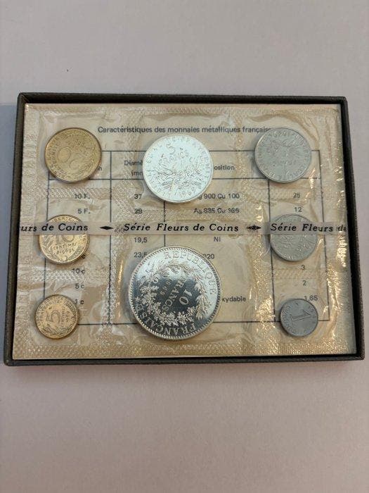 Frankrijk. Year Set (FDC) 1969 (8 monnaies) (Zonder, Postzegels en Munten, Munten | Europa | Niet-Euromunten