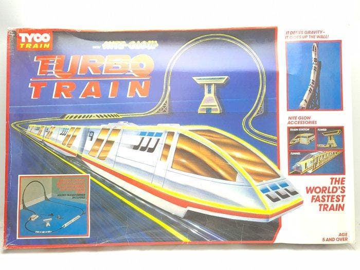 Tyco H0 - Treinset (1) - Turbo Train Set met Nite-Glow, Hobby en Vrije tijd, Modeltreinen | H0