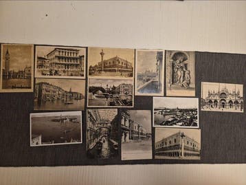 Italië - Stad en Landschap - Venetië - Ansichtkaart album, Gelopen