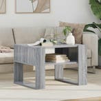 vidaXL Salontafel met opslag Grijs Sonoma 66 x 53 x 45 cm, Verzenden, Nieuw