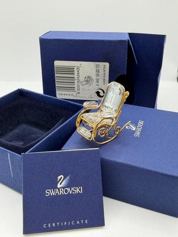 Swarovski - Figurine - Crystal memories – rocking chair gold