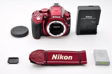 Nikon D5300 DSLR Red (Shutter Count : 5,882) [#1616], Audio, Tv en Foto, Nieuw