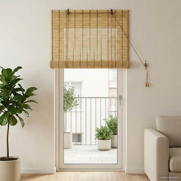 vidaXL Rolgordijn Naturel 100 x 220 cm Riet, Huis en Inrichting, Stoffering | Gordijnen en Lamellen, Verzenden, Nieuw