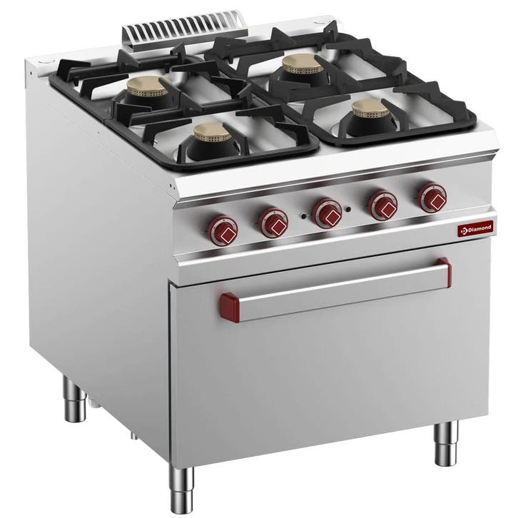 Fornuis + Oven | OPTIMA 900 | Gas/Elektrisch | 4 Branders, Zakelijke goederen, Horeca | Keukenapparatuur, Nieuw in verpakking
