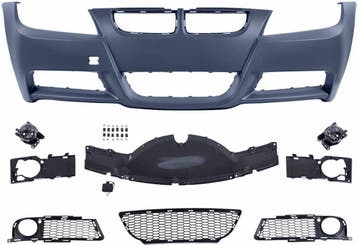 Sport Look Voorbumper BMW E90 E91 Zonder PDC/Sproeiers B2599, Auto-onderdelen, Carrosserie, Nieuw, Voor, BMW, Bumper