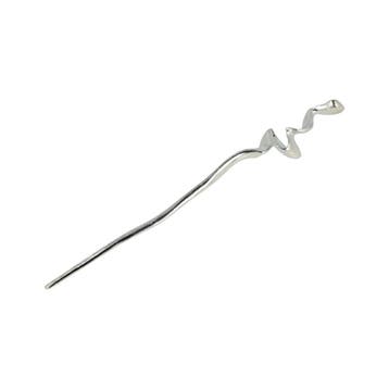 Haarpin 17cm - Fantasievorm – voor Knot – Metaal – Zilver, Antiek en Kunst