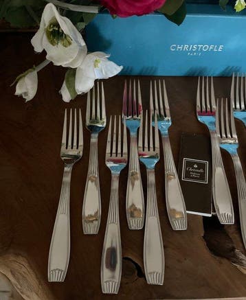 Christofle - Vork - 12-delig dinervorkenset model Saigon -