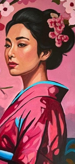 TA Duy Tung (1961) - Cerisier du Japon 96 120 cm