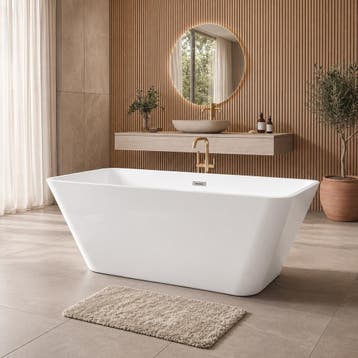 Ligbad Lily  170 x 75 x 58 cm Vrijstaand Bad wit, Verzenden, Nieuw