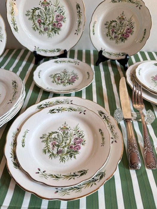 Sarreguemines - Serveerschaal (14) - Modèle ROYAN -, Antiek en Kunst, Curiosa en Brocante