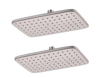 Veiling - 2x Beaux hoofddouche rechthoekig 29x18cm Port mat, Nieuw