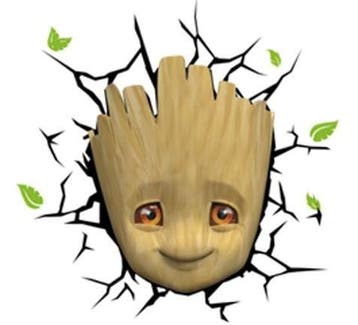 Marvel 3D LED Light Baby Groot Face, Ophalen of Verzenden, Nieuw