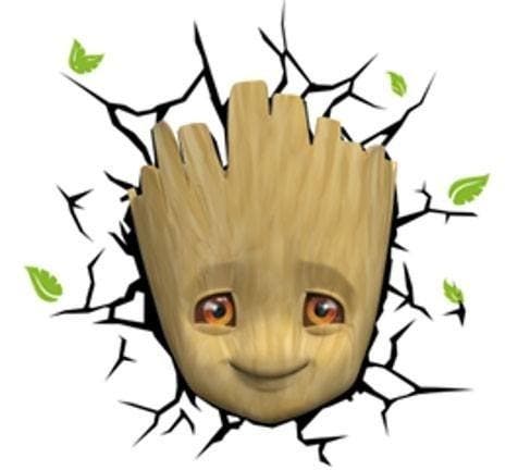 Marvel 3D LED Light Baby Groot Face, Verzamelen, Film en Tv, Nieuw, Ophalen of Verzenden
